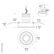 Hunza Lighting Tilting Eave Light 6 Watt PURE LED
