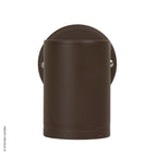 Hunza wall down lightt brown outdoor wall light fixture on a white background