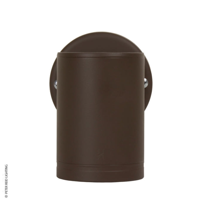 Hunza wall down lightt brown outdoor wall light fixture on a white background