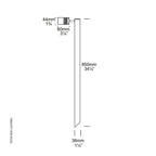 Hunza Lighting Euro Single Pole Light PURE LED