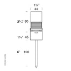 Hunza Lighting Eurospot Spike Mount PURE LED