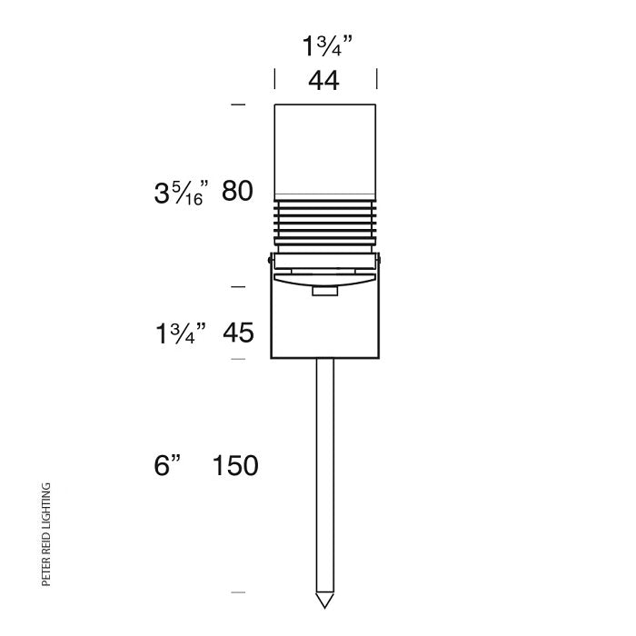 Hunza Lighting Eurospot Spike Mount PURE LED