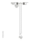 Hunza Lighting Euro Twin Pole Light PURE LED