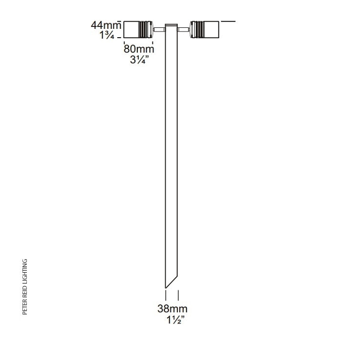 Hunza Lighting Euro Twin Pole Light PURE LED