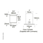 Hunza Lighting Floor Light Spot PURE LED