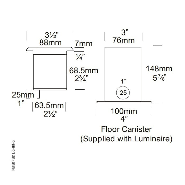 Hunza Lighting Floor Light Spot GU10 (240v)