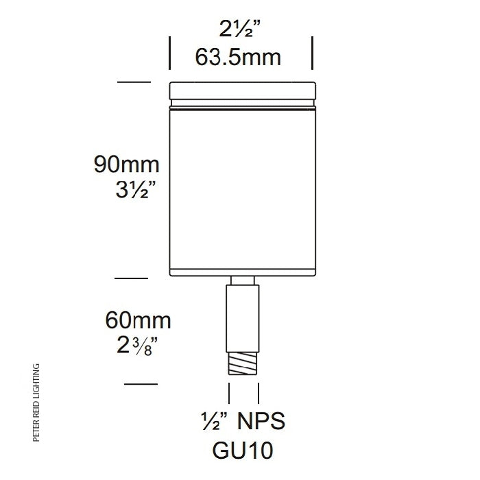 Hunza Lighting NPS Spot Super Spike GU10 (240v)