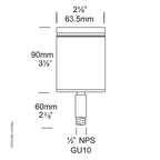 Hunza Lighting NPS Spot Tree Mount Screw Fix 12v