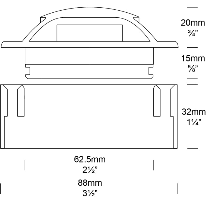 Hunza Lighting Path Light Surface Mount PURE LED
