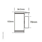 Hunza Lighting Pillar Light GU10 (240v)