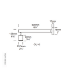 Hunza Lighting Sign Light GU10 (240v)