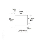 Hunza Lighting Step Light Louvre GU10 (240v)