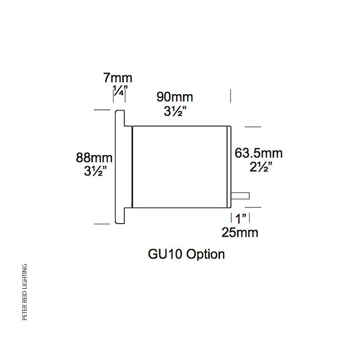 Hunza Lighting Step Light Louvre GU10 (240v)