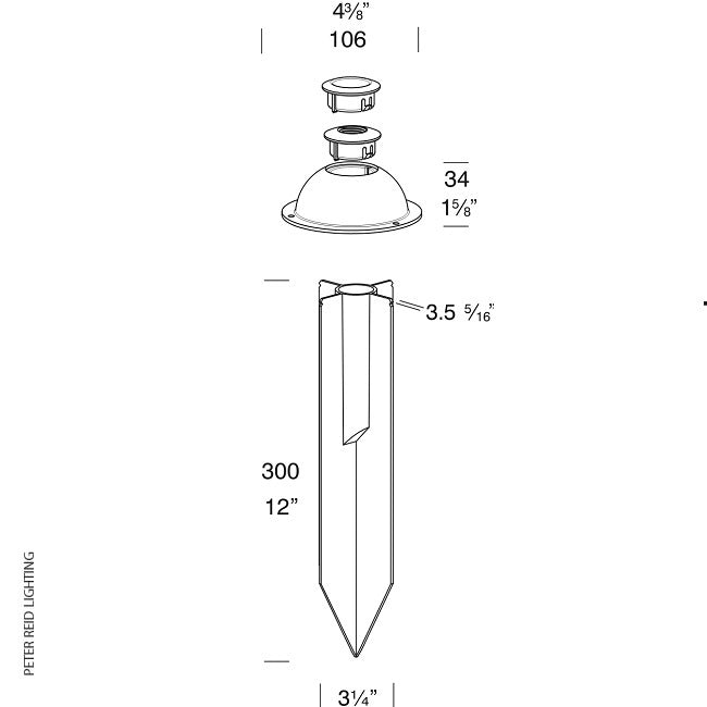 Hunza Lighting NPS Spot Super Spike PURE LED