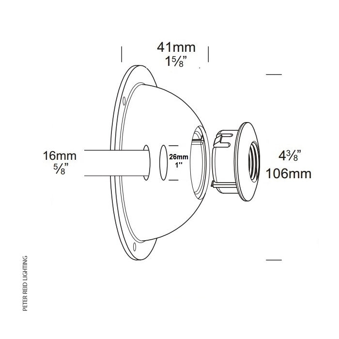 Hunza Lighting NPS Spot Tree Mount Rubber Strap GU10 (240v)