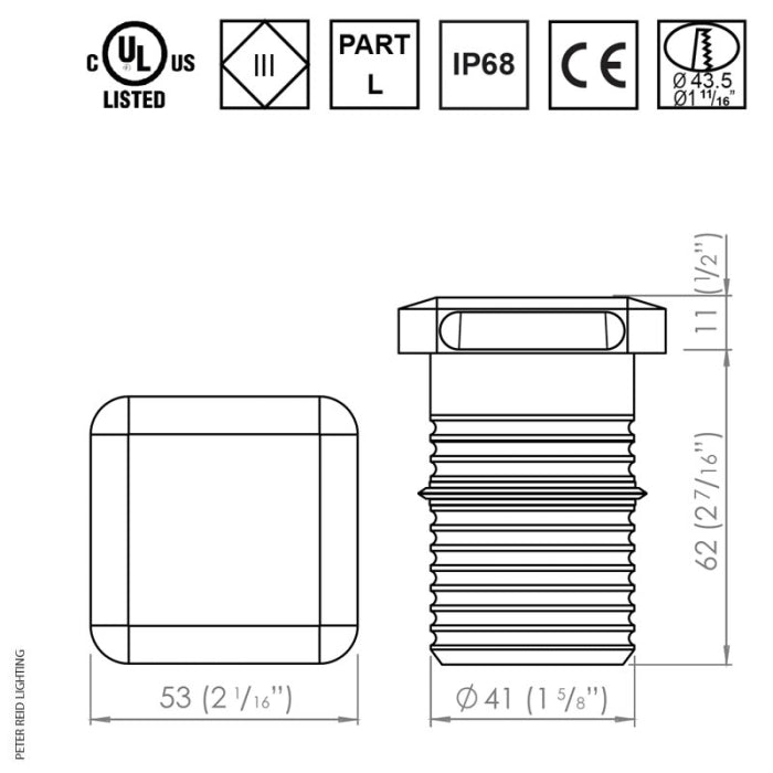 LuxR Lighting Modux 2 Squarelight Wash