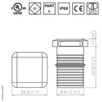LuxR Lighting Modux 4 Squarelight Wash