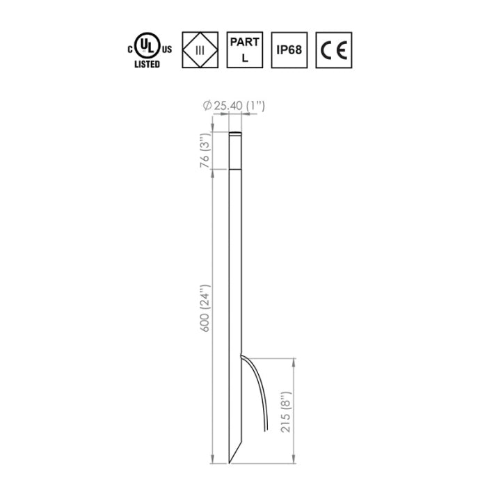 LuxR Lighting Modux 1 Saber Pole Light