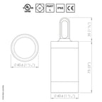 LuxR Lighting Modux 2 Hanging Light