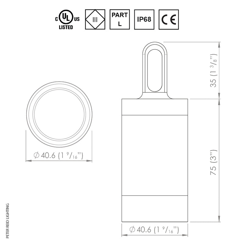 LuxR Lighting Modux 2 Hanging Light