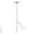 LuxR Lighting Modux 1 Halo Pole Light Extended