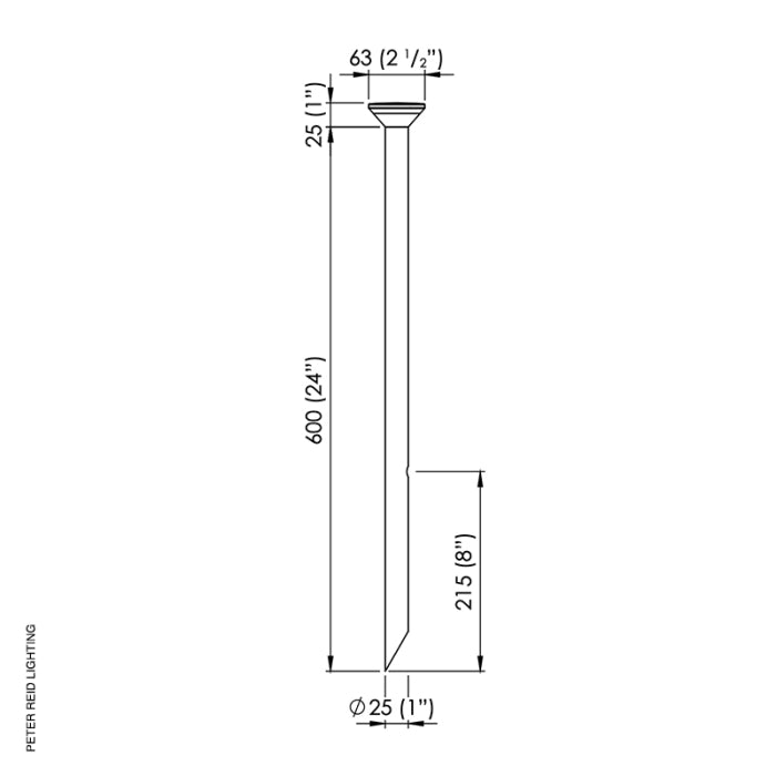 LuxR Lighting Modux 1 Halo Pole Light