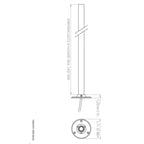 LuxR Lighting Modux 1 Halo Pole Light Extended