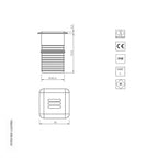 LuxR Lighting Modux 4 Louvre Recessed