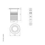 LuxR Lighting Modux 2 Step Light With Slot