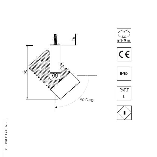 LuxR Lighting Modux 4 Bracket Spot