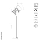 LuxR Lighting Modux 4 Spike Spot Glare Guard