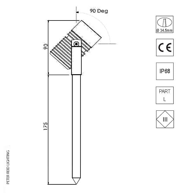 LuxR Lighting Modux 4 Spike Spot