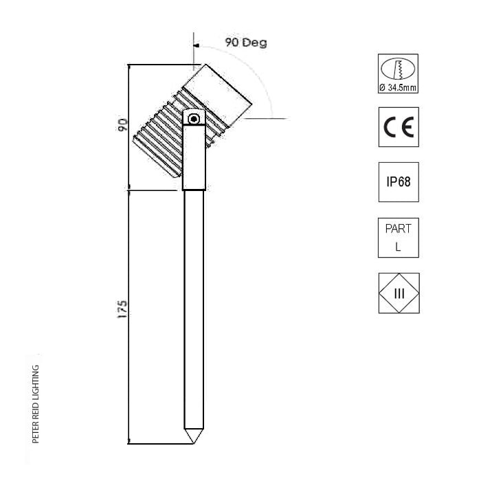 LuxR Lighting Modux 2 Spike Spot