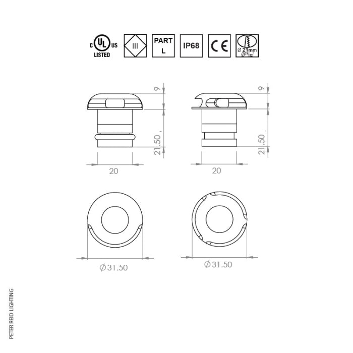 LuxR Lighting Modux Micro Path Light