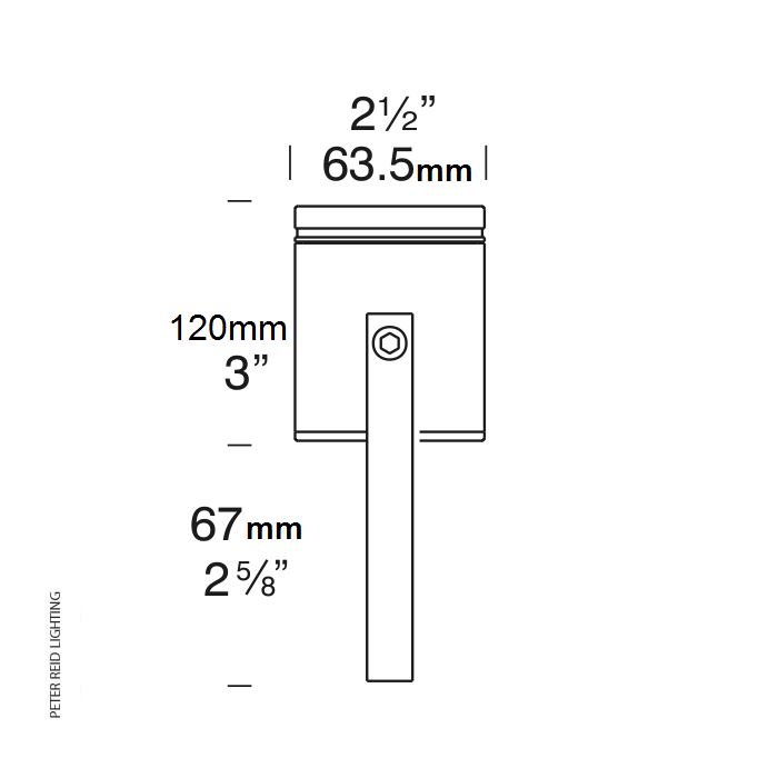 Hunza Lighting Wall Spot Bracket Mount GU10 (240v)